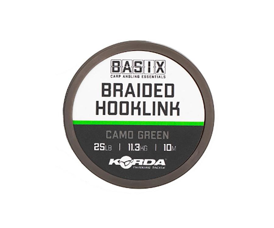 Повідцевий матеріал Korda Basix Braided Hooklink 25lb 10m без обплетення
