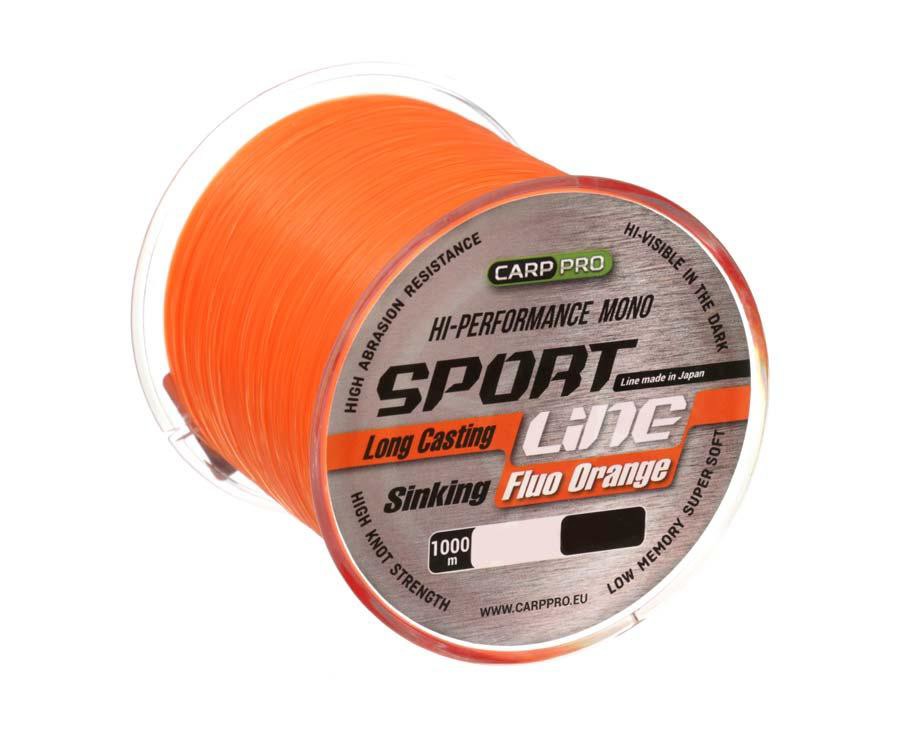 Волосінь Carp Pro Sport Line Fluo Orange 1000 м 0.335 мм