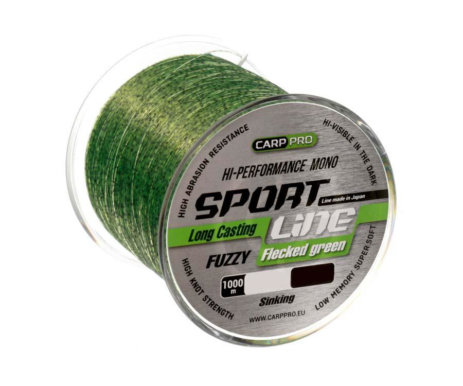Волосінь Carp Pro Sport Line Flecked Green 1000 м 0.286мм