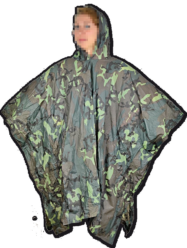 Камуфльований плащ Carp Zoom EAZI Rain Poncho Camou