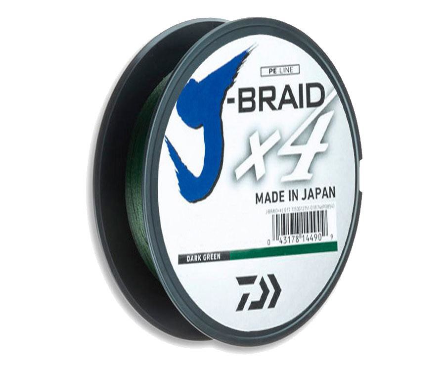Шнур Daiwa J-Braid x4 0.21 мм 12.4 кг Dark Green 135 м