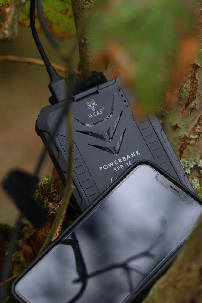 Повербанк Wolf SPB-16 Solar Powerbank EVA Case & Charging Cable 16000mAh