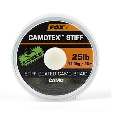 Повідцевий матеріал в обплетенні Fox Edges Camotex Stiff 20LB