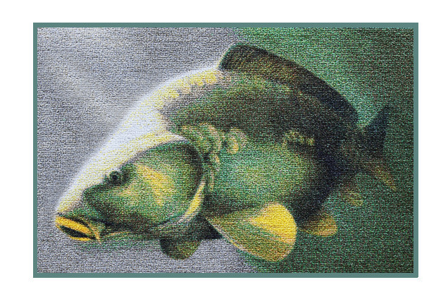 Килимок з карпом Delphin 3D Carp Rug 60x40cm