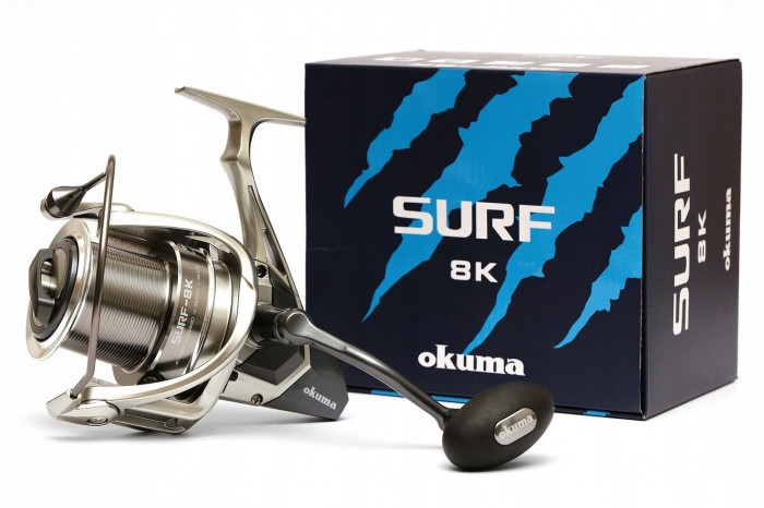 Коропова котушка Okuma 8K SURF 5+1BB