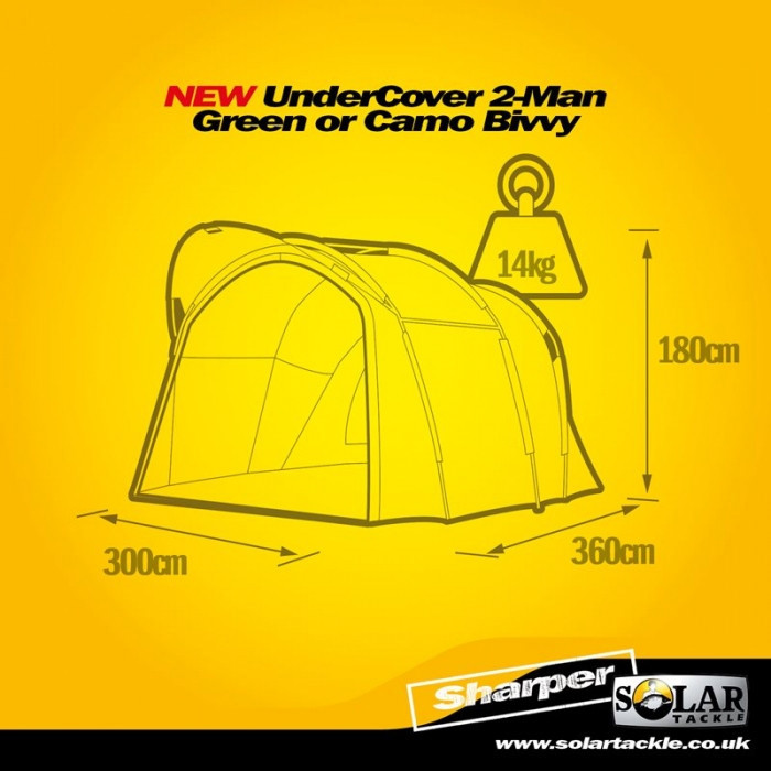 Намет двомісний Solar Undercover Green 2 man Bivvy