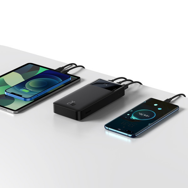 Повербанк Baseus Bipow Digital Display 20000 mAh 20W Чорний