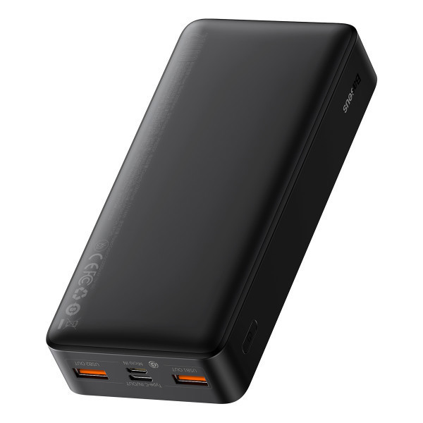 Повербанк Baseus Bipow Digital Display 20000 mAh 20W Чорний