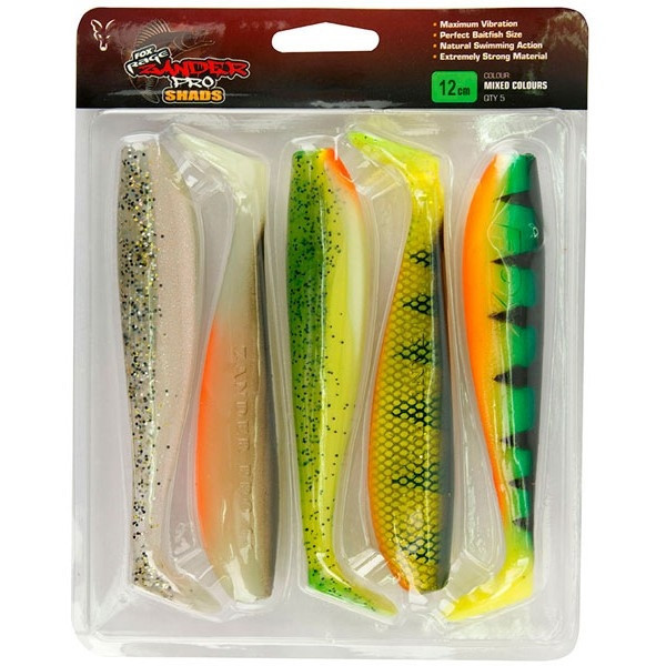 Штучна приманка Rage Zander Pro Shad Mixed Colour 12 см х 5 шт.