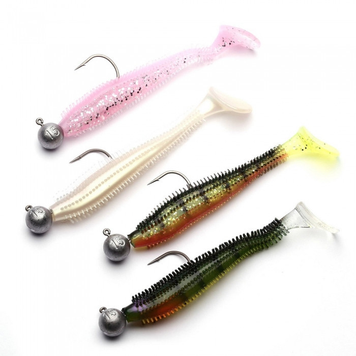 Штучна приманка Rage Ultra UV Spikey Shad Loaded 9 см 12 г 4 шт.