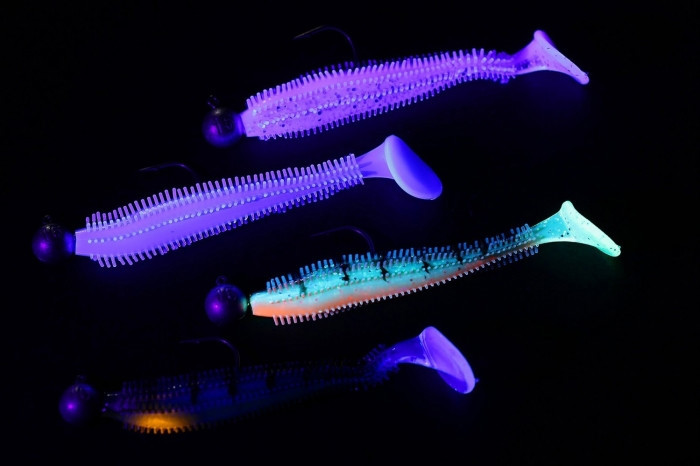 Штучна приманка Rage Ultra UV Spikey Shad Loaded 9 см 12 г 4 шт.