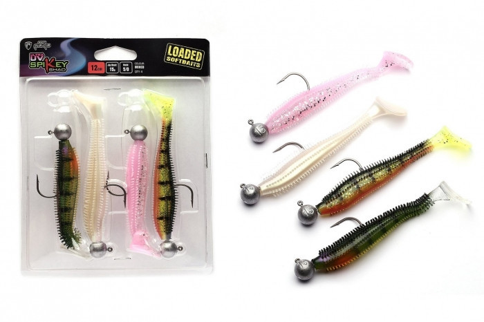 Штучна приманка Rage Ultra UV Spikey Shad Loaded 9 см 12 г 4 шт.