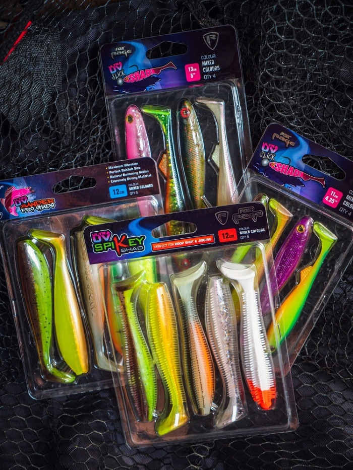 Штучна приманка Rage Ultra UV Spikey Shad Mixed Colour Pack 9 см/5 шт.