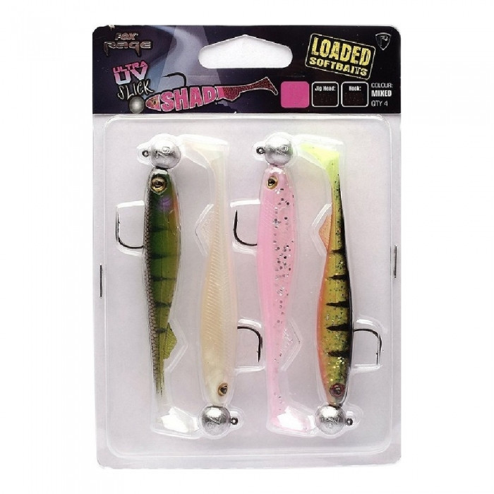 Штучна приманка Rage Ultra UV Slick Shad Loaded 7 см 5 г 4 шт.