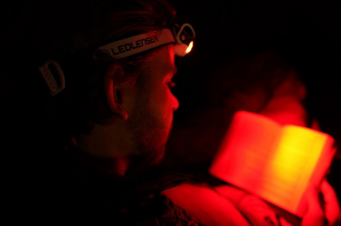 Налобний ліхтар LedLenser MH7 LED 600 lm White/Blue