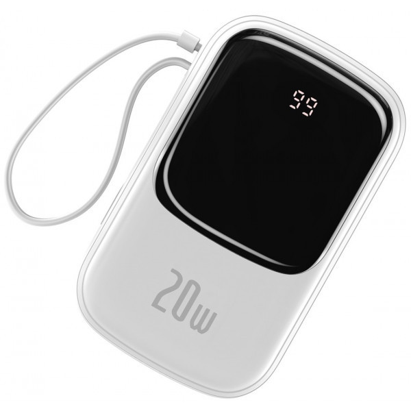 Павербанк Baseus Q Pow 20000 mAh 20 W 5A Білий