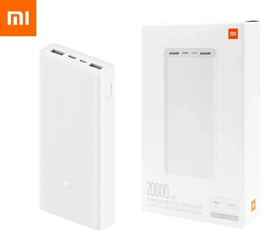 Павербанк Xiaomi Mi Powerbank 20000mAh White 20W