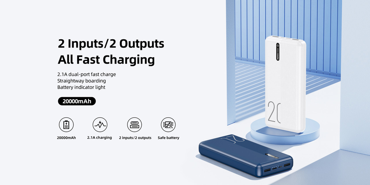 Повербанк Remax PowerBank Landon 20000 mAh White