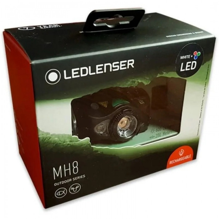 Ліхтар налобний Led Lenser MH8 600LM/200LM Black