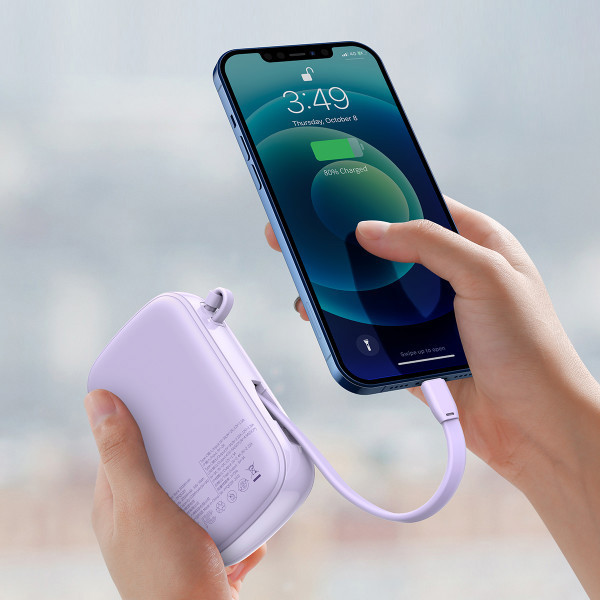 Павербанк Baseus Q Pow 20000 mAh 20 W 5A Фіолетовий