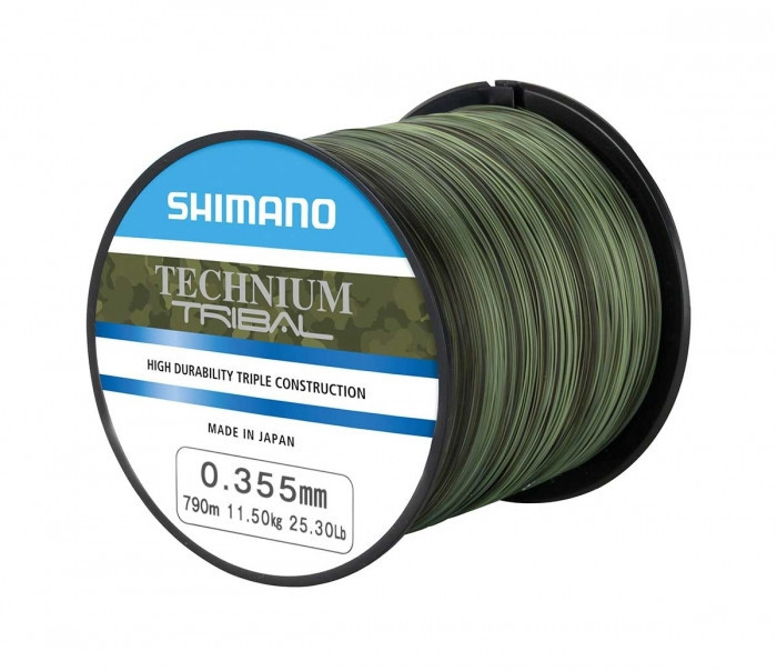 Волосінь Shimano Technium Tribal Green Camouflage 0.285mm 1250 м 7.50kg