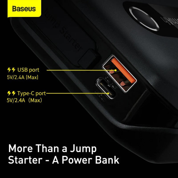 Пускозарядний пристрій Baseus MAX Car Jump Starter 3in1 12 V 10000 mAh