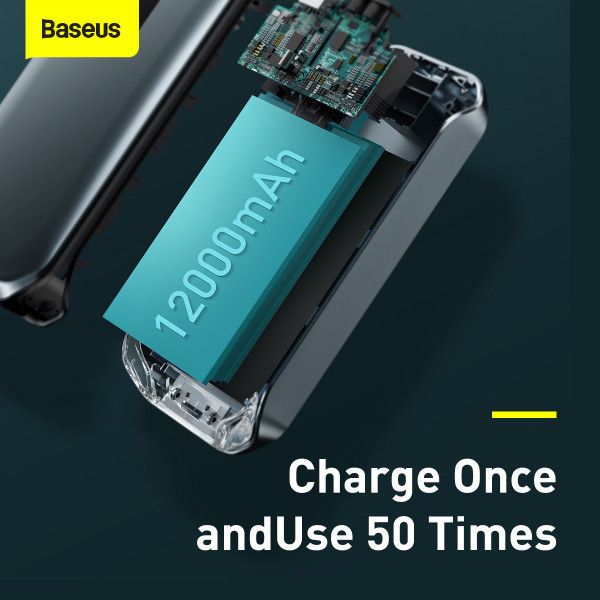 Пускозарядний пристрій Baseus MAX Car Jump Starter 3in1 12 V 12000 mAh