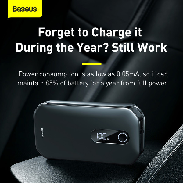 Пускозарядний пристрій Baseus MAX Car Jump Starter 3in1 12 V 12000 mAh