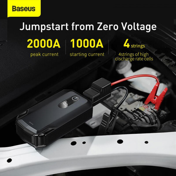 Пускозарядний пристрій Baseus MAX Car Jump Starter 3in1 12 V 20000 mAh
