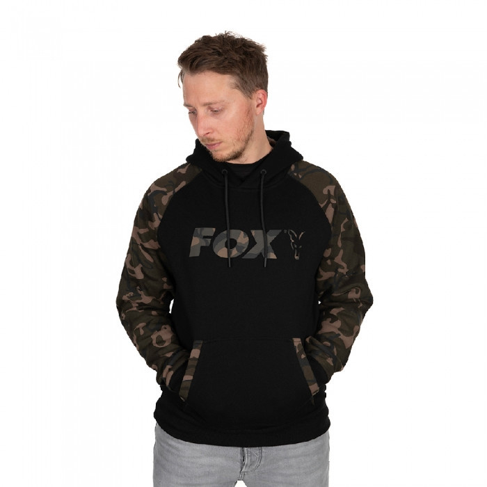 Толстовка Fox Black / Camo Raglan Hoodie