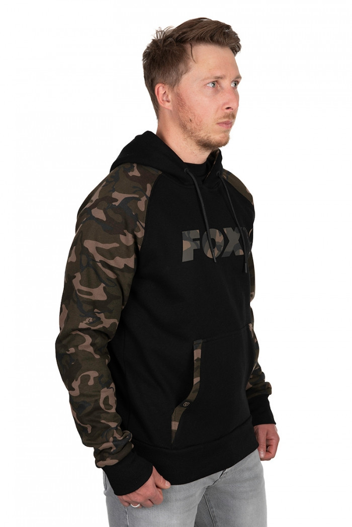 Толстовка Fox Black / Camo Raglan Hoodie L