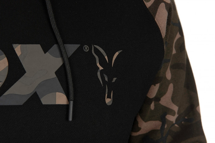 Толстовка Fox Black / Camo Raglan Hoodie XXL
