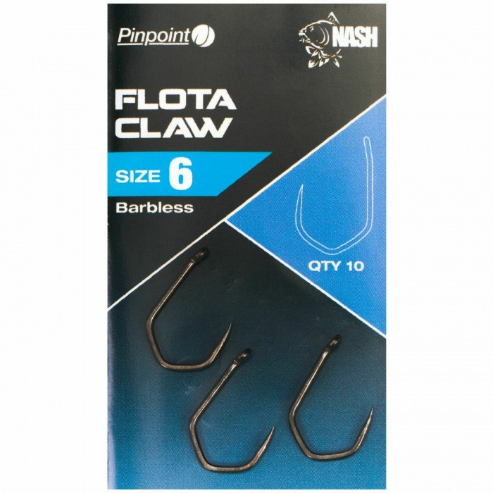 Гачки безборідні Nash Flota Claw Hooks Barbles Size  7