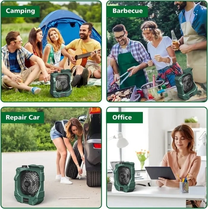 Вентилятор для намету повербанк Wolf X50 Portable Fan