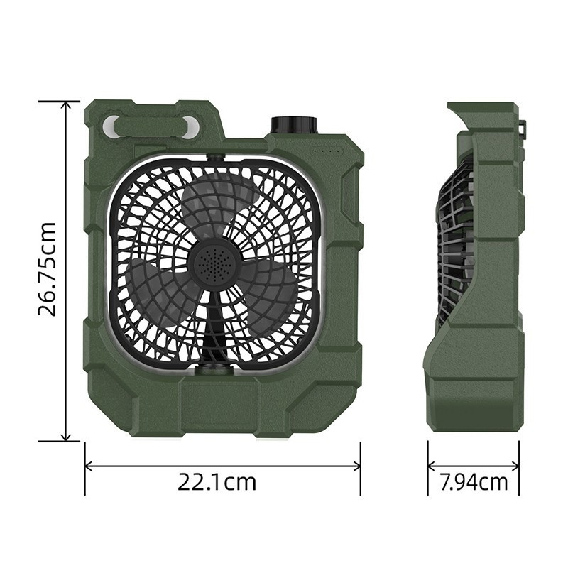 Вентилятор для намету повербанк Wolf X50 Portable Fan