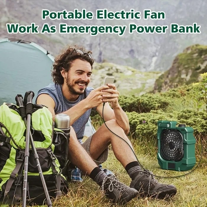 Вентилятор для намету повербанк Wolf X50 Portable Fan
