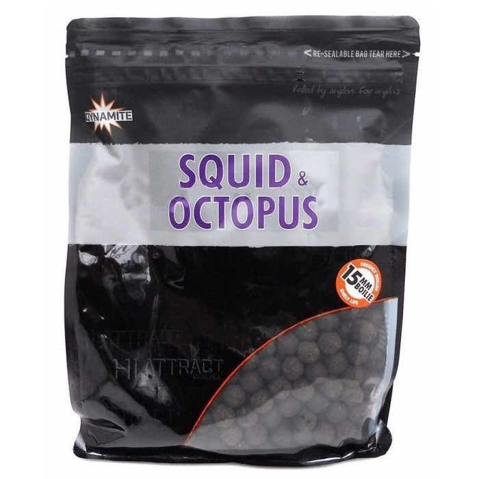 Бойли Dynamite Baits Boilie Hi Attract Squid & Octopus 1kg 15 mm