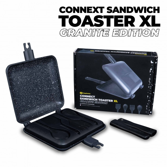 Тостер зі столовим набором Ridge Monkey Connect Sandwich Toaster Granite XL