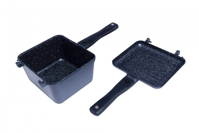 Тостер казан Ridge Monkey Connect Deep Pan & Griddle Granite Edition