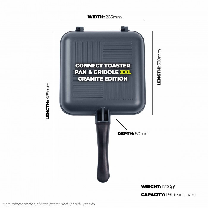 Тостер Ridge Monkey Connect Pan & Griddle Granite Edition XXL