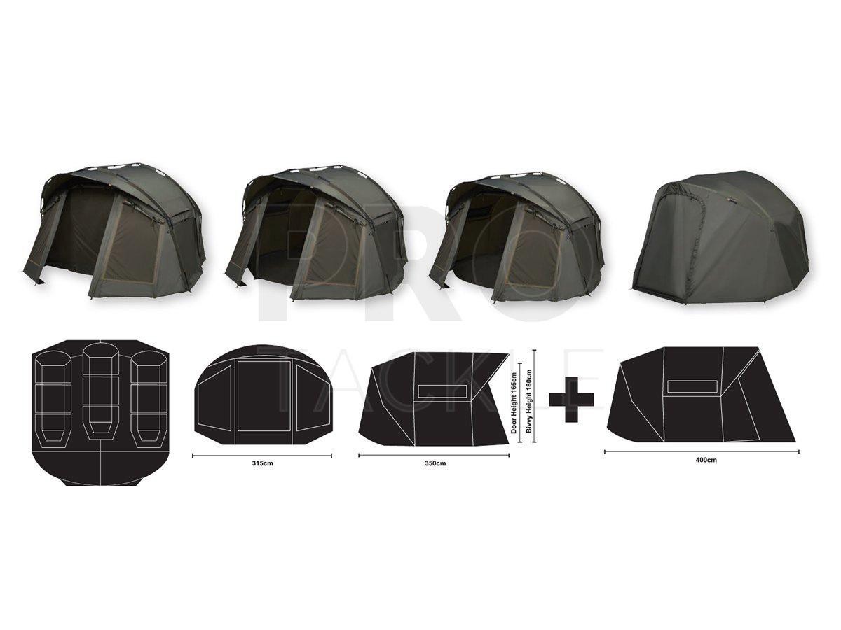 Намет із накидкою Prologic Bivvy Fulcrum Session & Overwrap