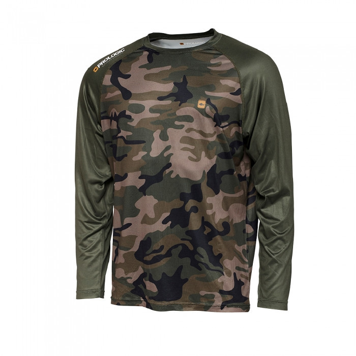 Футболка з довгим рукавом Prologic UV Camo Long Sleev T-shirt Camo/Green L