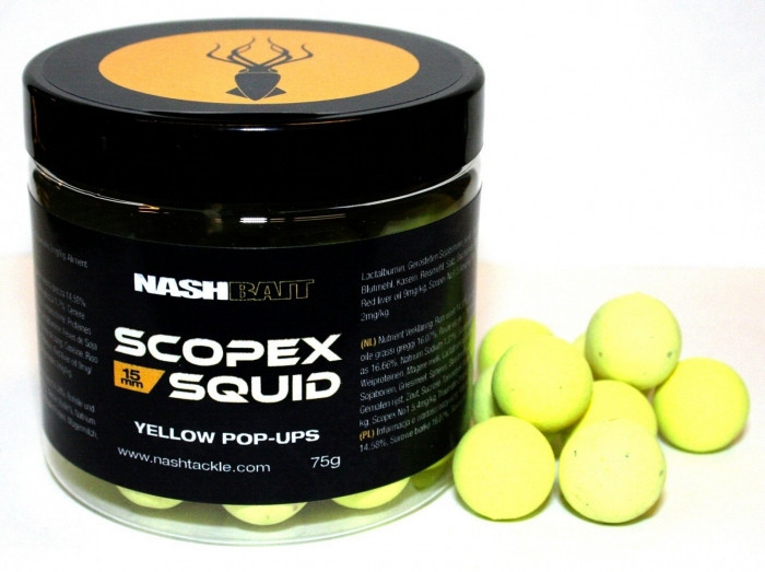 Поп-ап Nash Scopex Squid Pop Ups Yellow