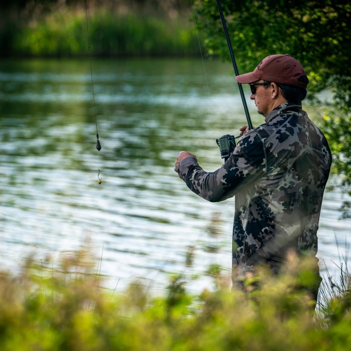 Лонгслів Korda Kool Quick Dry Long Sleeve Zip Neck Kamo S