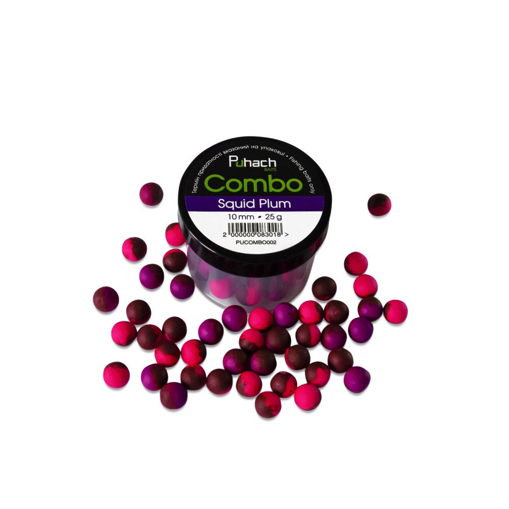 Вафтерси Puhach Baits Combo 10 mm Squid Plum (Кальмар/Слива)