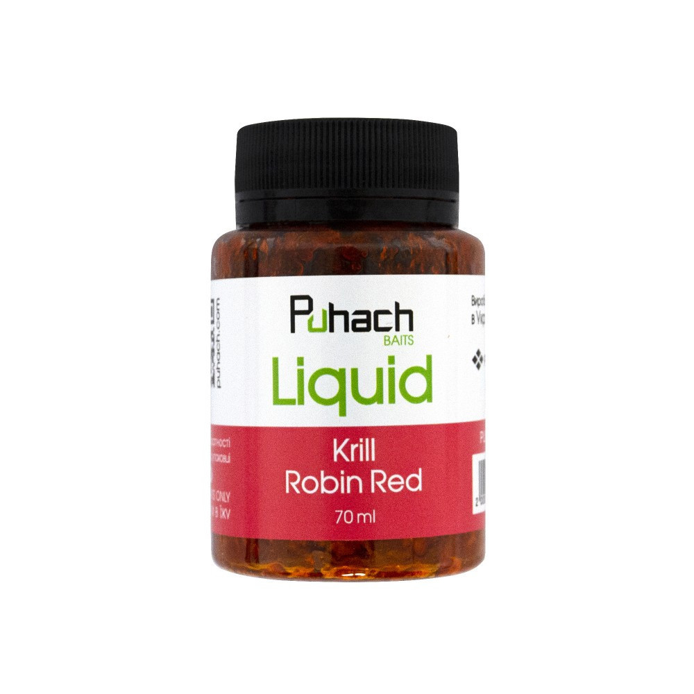 Ліквід Puhach Baits Liquid 70 ml Krill Robin Red