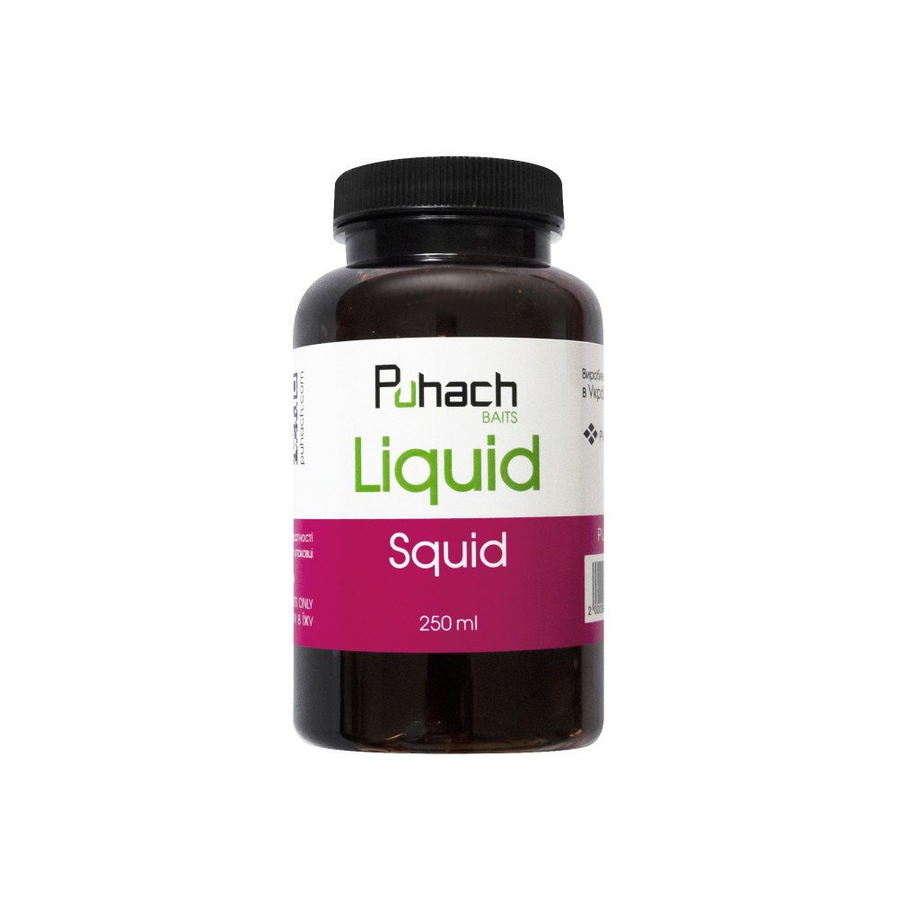 Ліквід Puhach Baits Liquid 250 ml Squid (Кальмар)