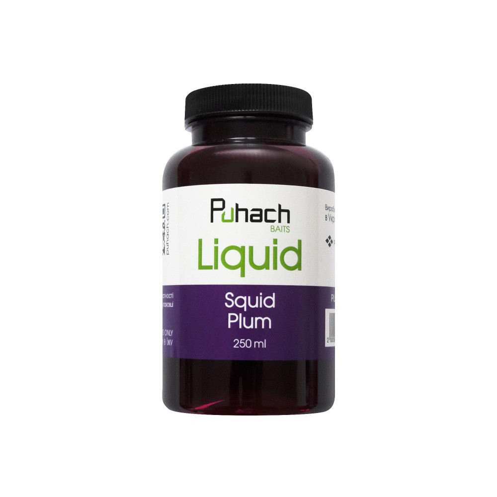 Ліквід Puhach Baits Liquid 250 ml Squid Plum (Кальмар/Слива)
