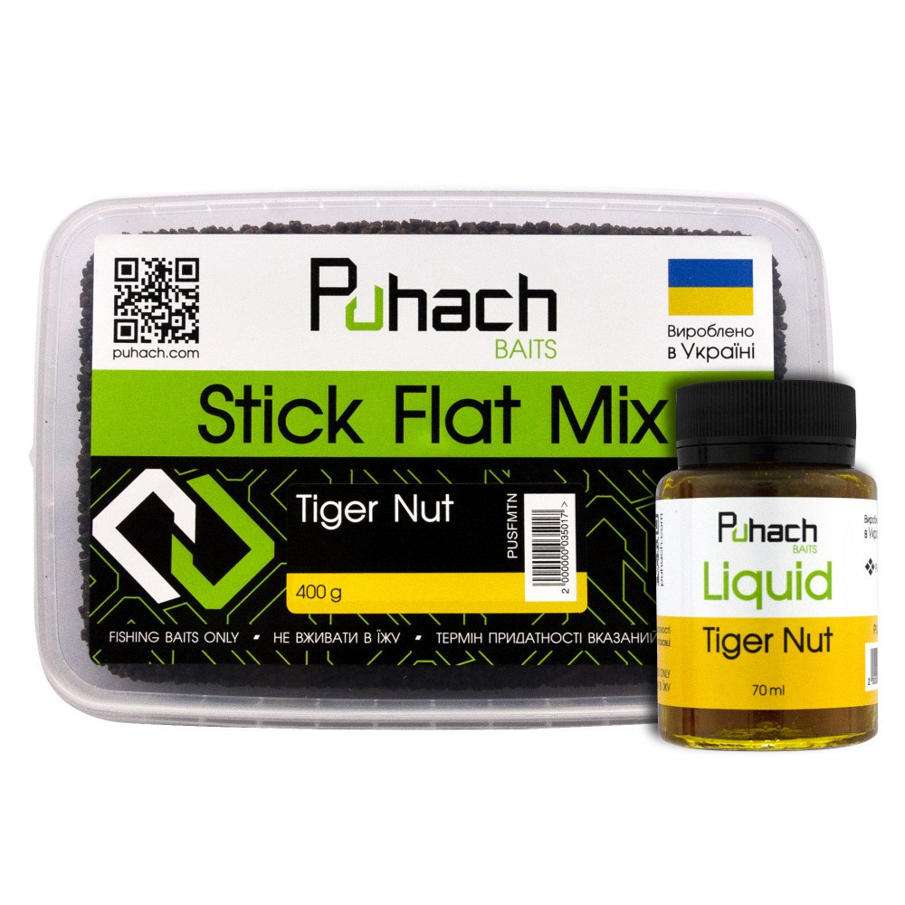 Набір Puhach Baits Stick Flat Mix + Liquid 70 ml Tiger Nut