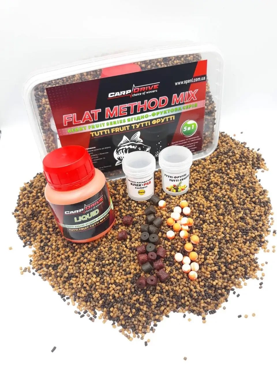 Методний пелетс Carp Drive 5 в 1 Tutti Fruit (Тутті фрутті)